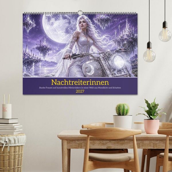 Produktbild: Nachtreiterinnen (Wandkalender 2027 DIN A2 quer), CALVENDO Monatskalender