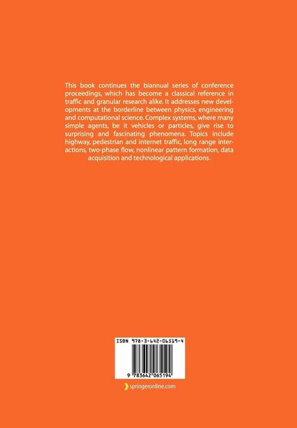 Produktbild: Traffic and Granular Flow ' 03