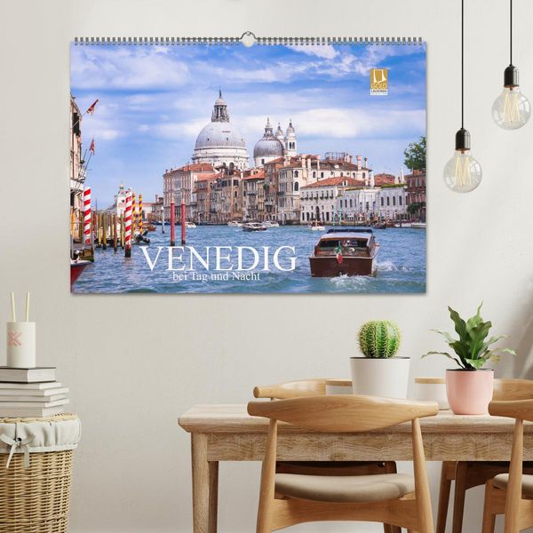 Produktbild: Venedig bei Tag und Nacht (Wandkalender 2026 DIN A2 quer), CALVENDO Monatskalender