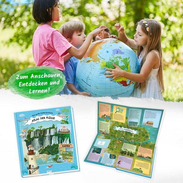 Produktbild: Tr&ouml;tsch Kinderatlas Das gro&szlig;e Entdeckerbuch Atlas der Fl&uuml;sse