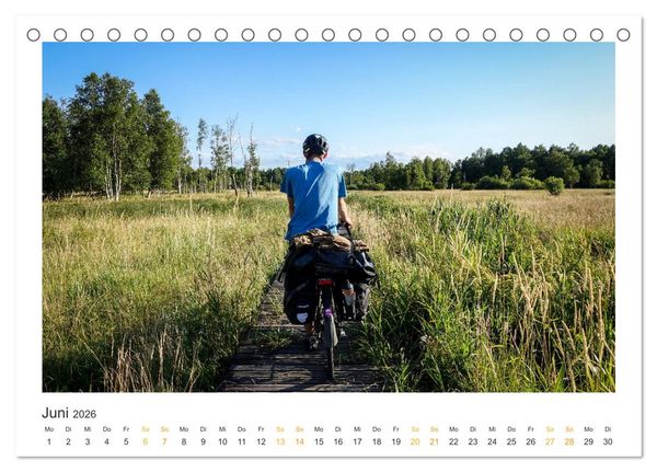 Produktbild: Radreisegl&uuml;ck Ostsee (Tischkalender 2026 DIN A5 quer), CALVENDO Monatskalender