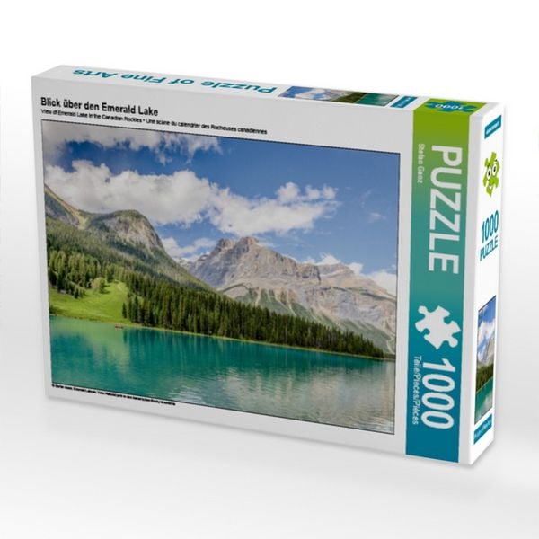 CALVENDO Puzzle Blick über den Emerald Lake | 1000 Teile Lege-Größe 64 × 48 cm Foto-Puzzle für glückliche Stunden