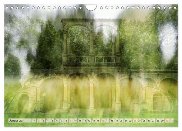Produktbild: Experimentelle Fotografie - Schl&ouml;sser und Parks in Stuttgart (Wandkalender 2027 DIN A4 quer), CALVENDO Monatskalender