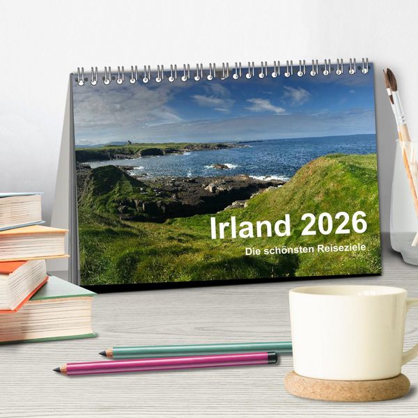 Produktbild: Irland 2026 - Die sch&ouml;nsten Reiseziele (Tischkalender 2026 DIN A5 quer), CALVENDO Monatskalender