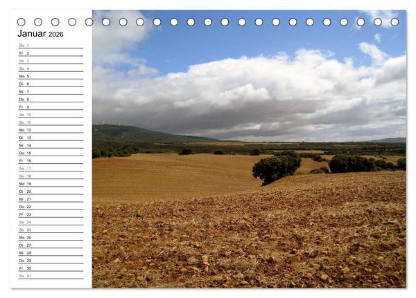Produktbild: Jakobsweg - Camino Frances (Tischkalender 2026 DIN A5 quer), CALVENDO Monatskalender