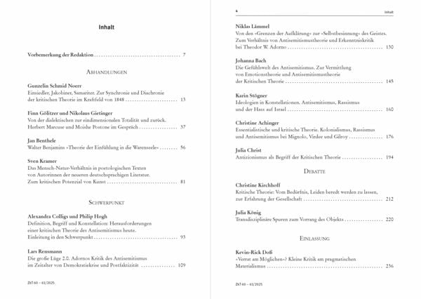 Produktbild: Zeitschrift f&uuml;r kritische Theorie / Zeitschrift f&uuml;r kritische Theorie, Heft 60/61 (2025)