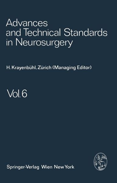 Produktbild: Advances and Technical Standards in Neurosurgery