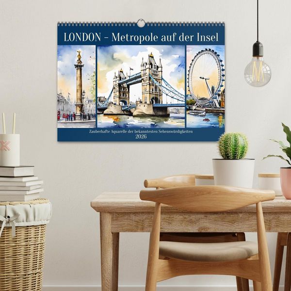 Produktbild: London - Metropole auf der Insel (Wandkalender 2026 DIN A3 quer), CALVENDO Monatskalender