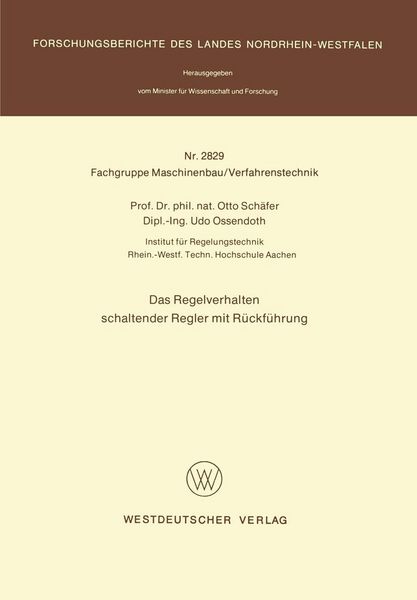 Produktbild: Das Regelverhalten schaltender Regler mit R&uuml;ckf&uuml;hrung