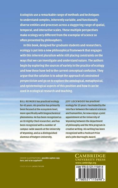 Produktbild: Philosophical Foundations for the Practices of Ecology