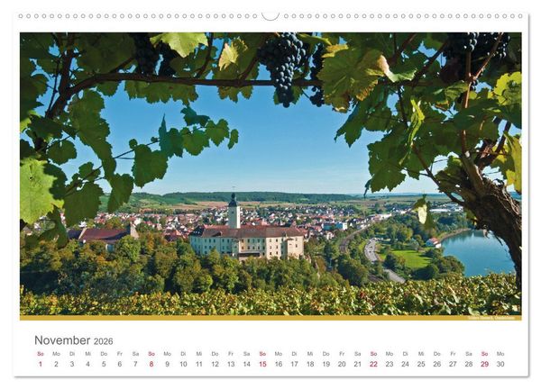 Produktbild: Der Neckar - Unterwegs in Deutschland (Wandkalender 2026 DIN A2 quer), CALVENDO Monatskalender