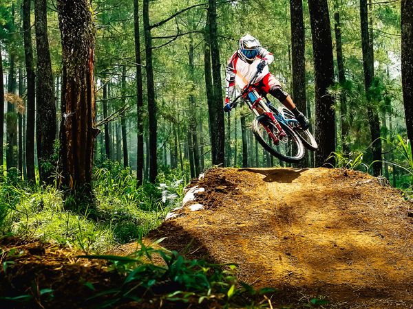 Produktbild: CALVENDO Puzzle Mountainbiking | 1000 Teile Lege-Gr&ouml;&szlig;e 64x48cm Foto-Puzzle f&uuml;r gl&uuml;ckliche Stunden