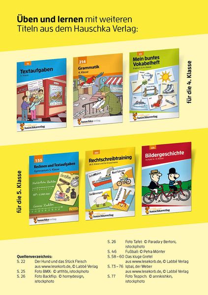 Deutsch 4. Klasse Übungsheft - Besser lesen