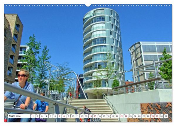 Produktbild: Hamburg an der Elbe &ndash; Impressionen eines Sommertages in der Hansestadt (Wandkalender 2026 DIN A2 quer), CALVENDO Monatskalender