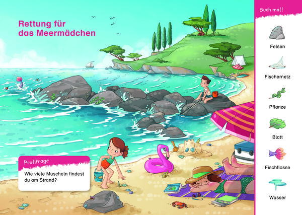 Produktbild: Duden Leseprofi &ndash; Mit Bildern lesen lernen: Abenteuer mit dem Meerm&auml;dchen