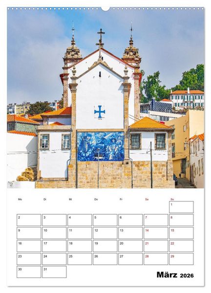 Produktbild: Porto - ein Traumreiseziel (hochwertiger Premium Wandkalender 2026 DIN A2 hoch), Kunstdruck in Hochglanz