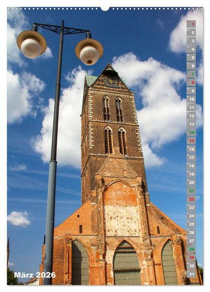 Produktbild: Wismar Stadtansichten (hochwertiger Premium Wandkalender 2026 DIN A2 hoch), Kunstdruck in Hochglanz