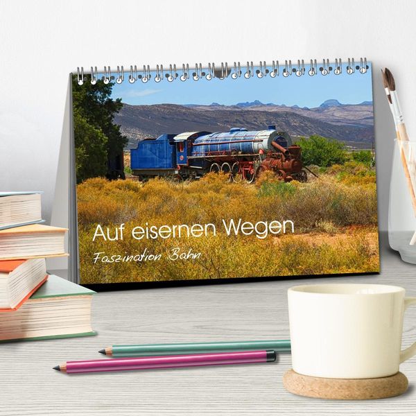 Produktbild: Auf eisernen Wegen - Faszination Bahn (Tischkalender 2026 DIN A5 quer), CALVENDO Monatskalender