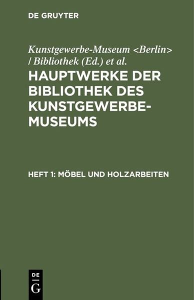 Produktbild: M&ouml;bel und Holzarbeiten