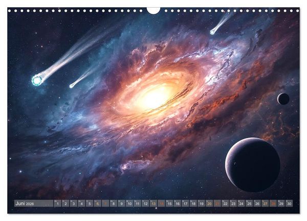 Produktbild: Fantastische Sternenwelten (Wandkalender 2026 DIN A3 quer), CALVENDO Monatskalender