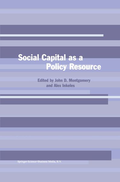 Produktbild: Social Capital as a Policy Resource