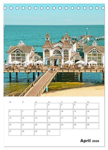 Produktbild: R&uuml;gen - Terminplaner (Tischkalender 2026 DIN A5 hoch), CALVENDO Monatskalender
