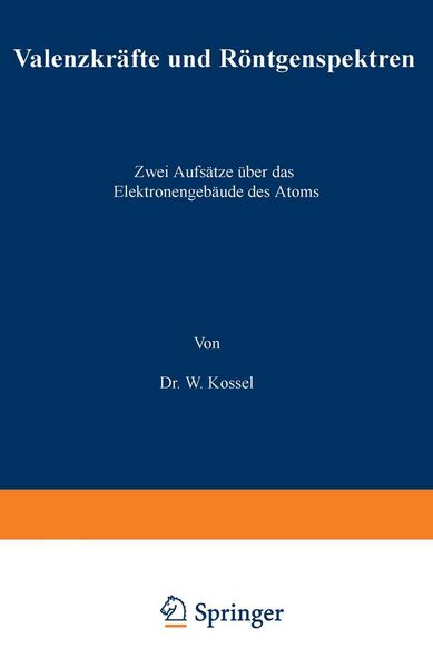 Produktbild: Valenzkr&auml;fte und R&ouml;ntgenspektren