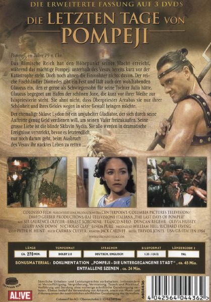 Produktbild: Die letzten Tage von Pompeji [3 DVDs]