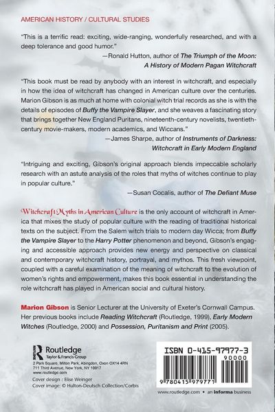 Produktbild: Witchcraft Myths in American Culture