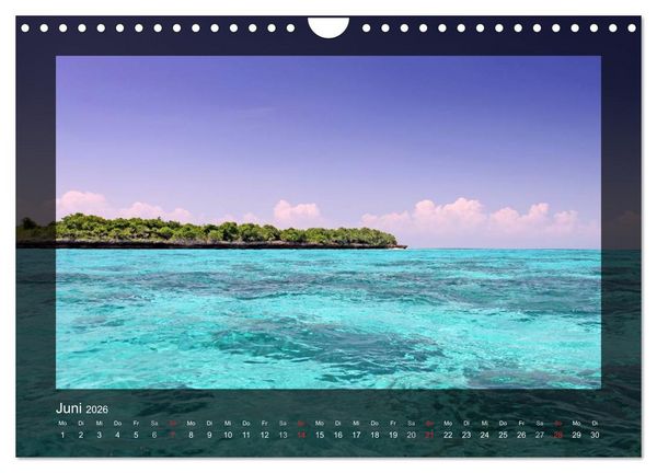 Produktbild: Sansibar (Wandkalender 2026 DIN A4 quer), CALVENDO Monatskalender