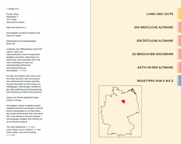 Produktbild: TRESCHER Reisef&uuml;hrer Altmark