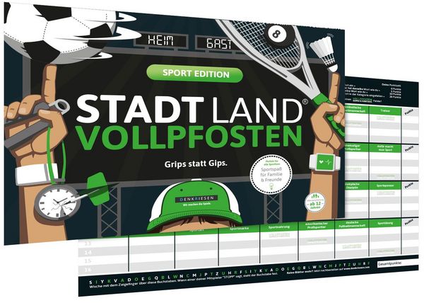 Produktbild: STADT LAND VOLLPFOSTEN&reg; - SPORT EDITION "Grips statt Gips."