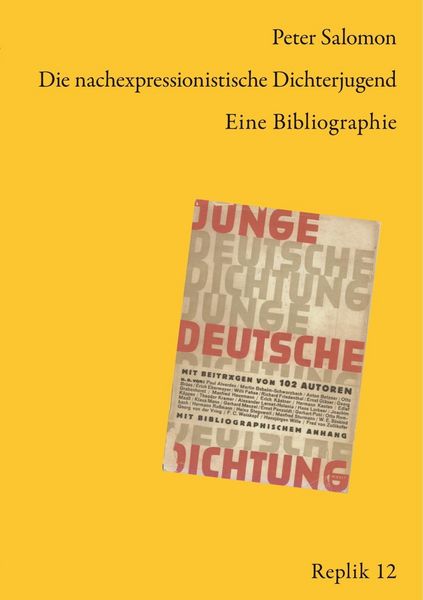 Produktbild: Die nachexpressionistische Dichterjugend