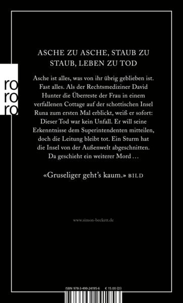Produktbild: Kalte Asche / David Hunter Band 2