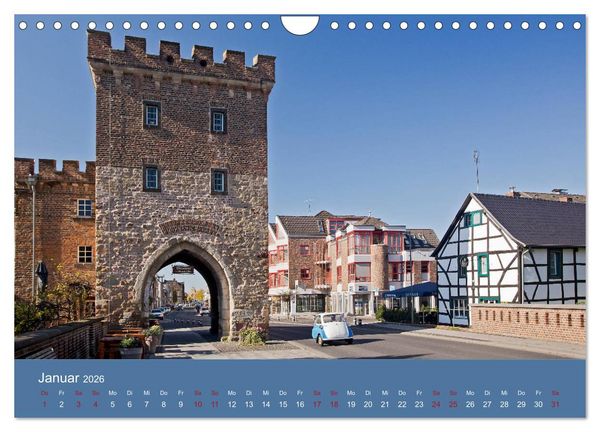 Produktbild: ERFTSTADT - Burgen und B&uuml;rgerh&auml;user (Wandkalender 2026 DIN A4 quer), CALVENDO Monatskalender