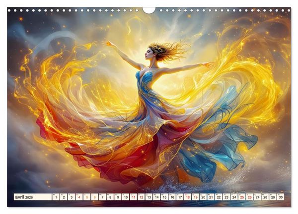 Produktbild: &Eacute;l&eacute;gance captivante (Calendrier mural 2026 DIN A3 vertical), CALVENDO calendrier mensuel