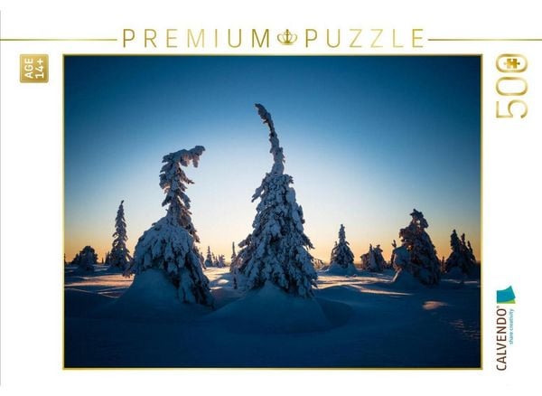 CALVENDO Puzzle Karelien in der untergehenden Sonne | 500 Teile Lege-Größe 48 × 36 cm Foto-Puzzle für Erwachsene