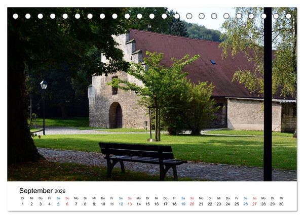 Produktbild: KLOSTER PFORTA (Tischkalender 2026 DIN A5 quer), CALVENDO Monatskalender
