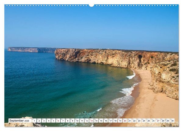 Produktbild: Algarve - Die sch&ouml;nste K&uuml;ste Europas (Wandkalender 2026 DIN A2 quer), CALVENDO Monatskalender