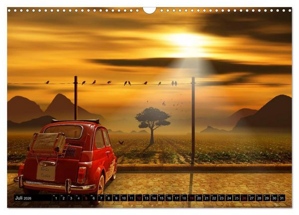 Produktbild: Oldtimer Romantik (Wandkalender 2026 DIN A3 quer), CALVENDO Monatskalender