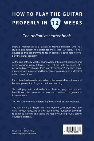 Produktbild: How To Play The Guitar Properly In 12 Weeks
