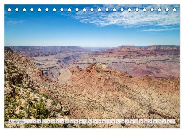 Produktbild: GRAND CANYON M&auml;chtige Schlucht (Tischkalender 2026 DIN A5 quer), CALVENDO Monatskalender