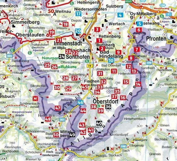 Produktbild: ROTHER Wanderf&uuml;hrer Allg&auml;u: Oberallg&auml;u und Kleinwalsertal. 50 Touren rund um Immenstadt, Bad Hindelang, Sonthofen und Oberstdorf.