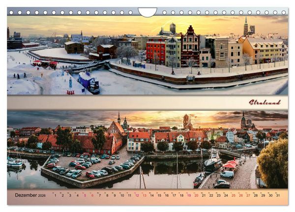 Produktbild: Faszinierende St&auml;dte in Deutschland - Panoramen (Wandkalender 2026 DIN A4 quer), CALVENDO Monatskalender