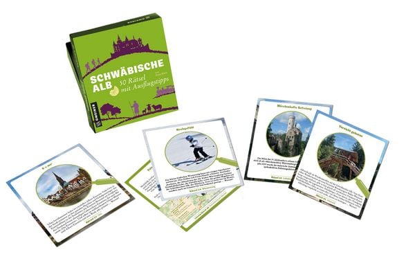Produktbild: Schw&auml;bische Alb - 50 R&auml;tsel mit Ausflugstipps