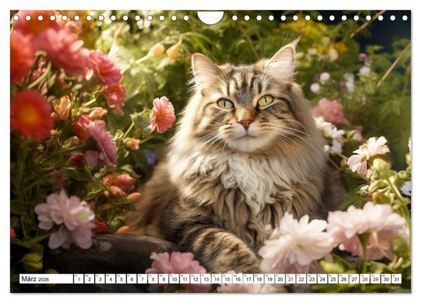 Produktbild: Das Jahr der Samtpfoten (Wandkalender 2026 DIN A4 quer), CALVENDO Monatskalender