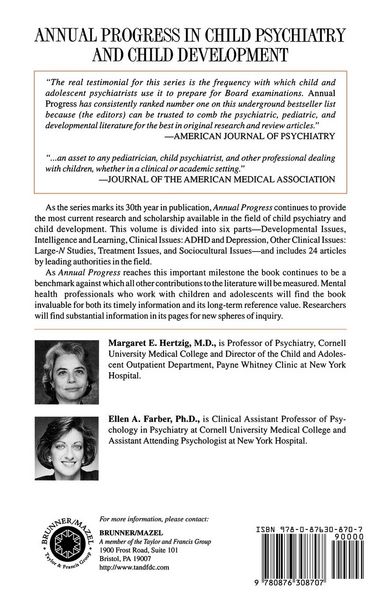 Produktbild: Annual Progress in Child Psychiatry and Child Development 1997
