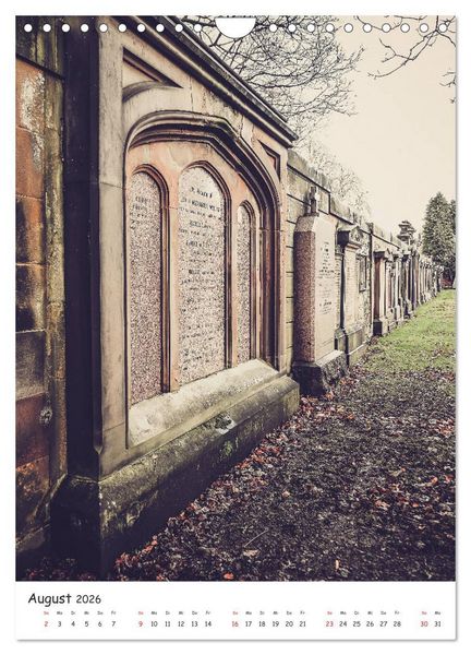 Produktbild: Dean Cemetery - Historischer Friedhof Edinburgh (Wandkalender 2026 DIN A4 hoch), CALVENDO Monatskalender