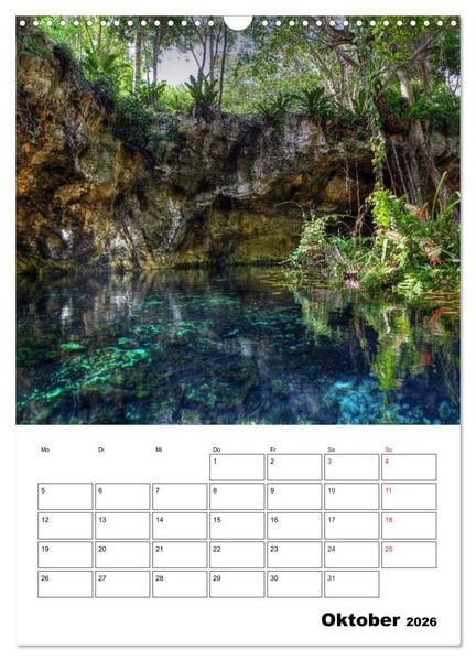 Produktbild: Das mystische Land der Maya. Mexiko-Yucatan (Wandkalender 2026 DIN A3 hoch), CALVENDO Monatskalender