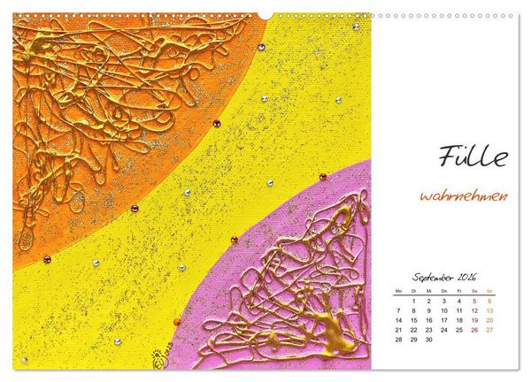 Produktbild: SeelenFreudeBilder - Strahlende Impulse zum Loslassen und Tr&auml;umen (Wandkalender 2026 DIN A2 quer), CALVENDO Monatskalender